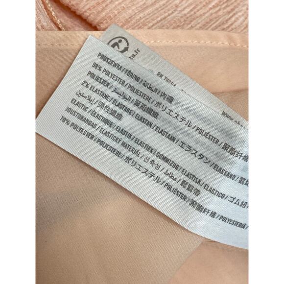 Abercrombie & Fitch Coral Sleeveless Twist V Neck Cami A Line Mini Dress Size LT - Picture 5 of 5